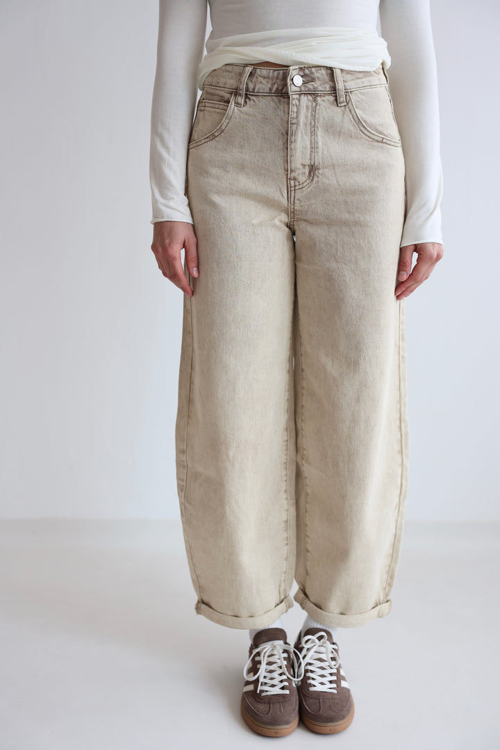 Barrel Fit Cocoa Shades Jeans