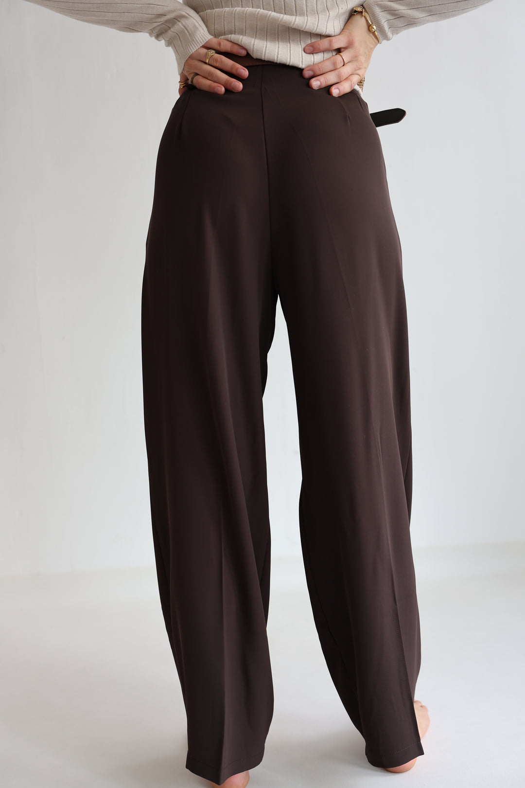 Bundfaltenhose mit Gürtel Anna