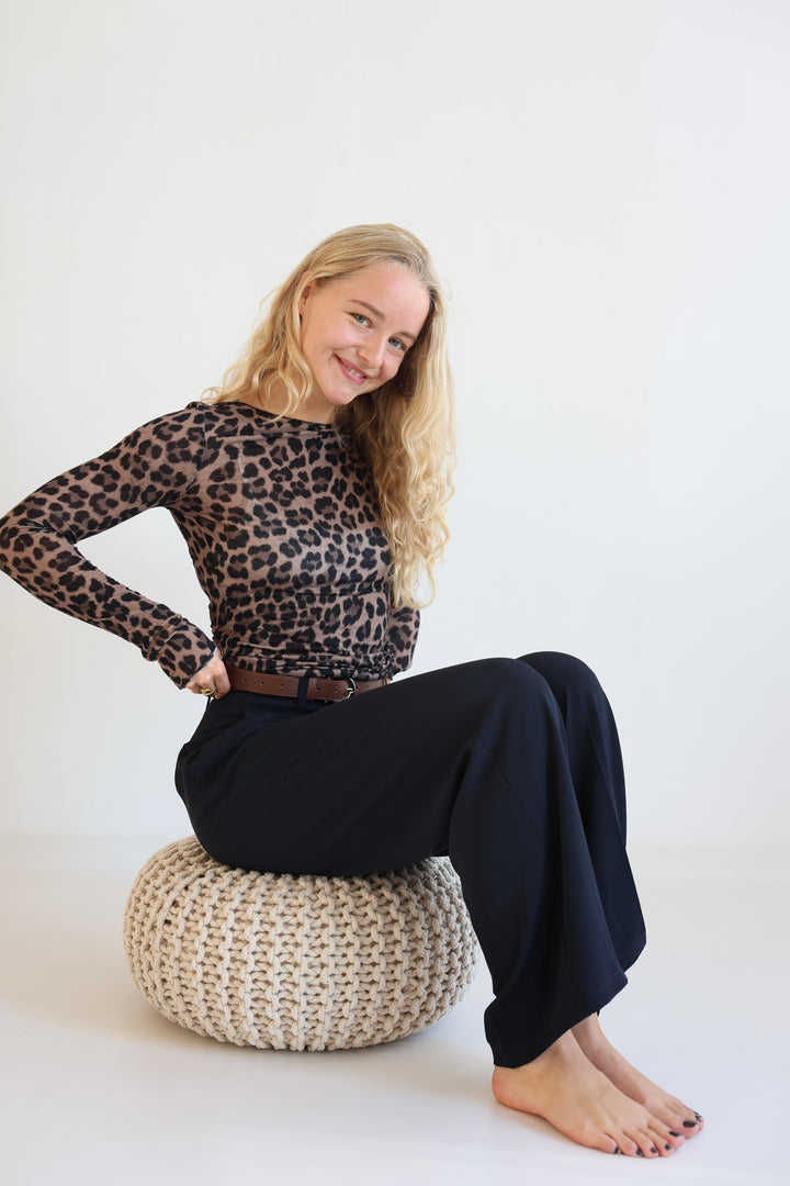 Bundfaltenhose mit Gürtel Anna