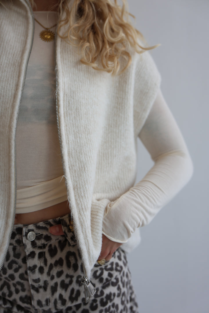 Casual Zipper Weste