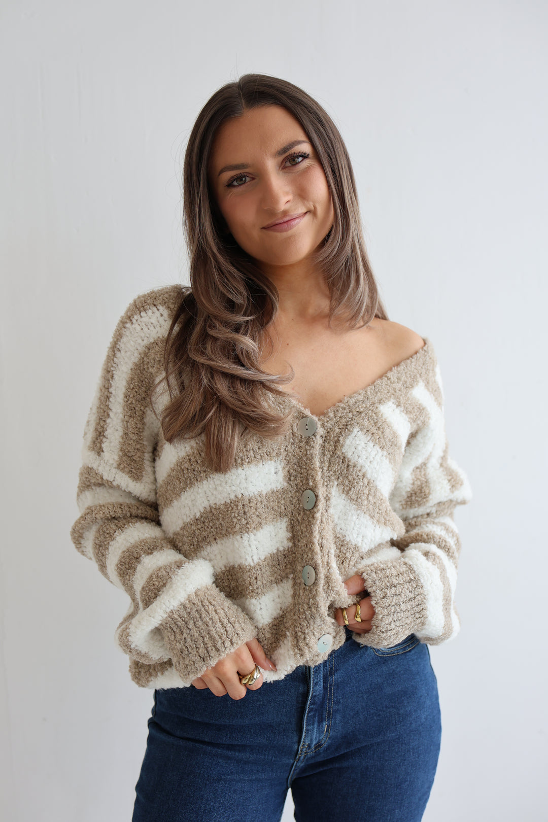 Cardigan Cuddle Stripes