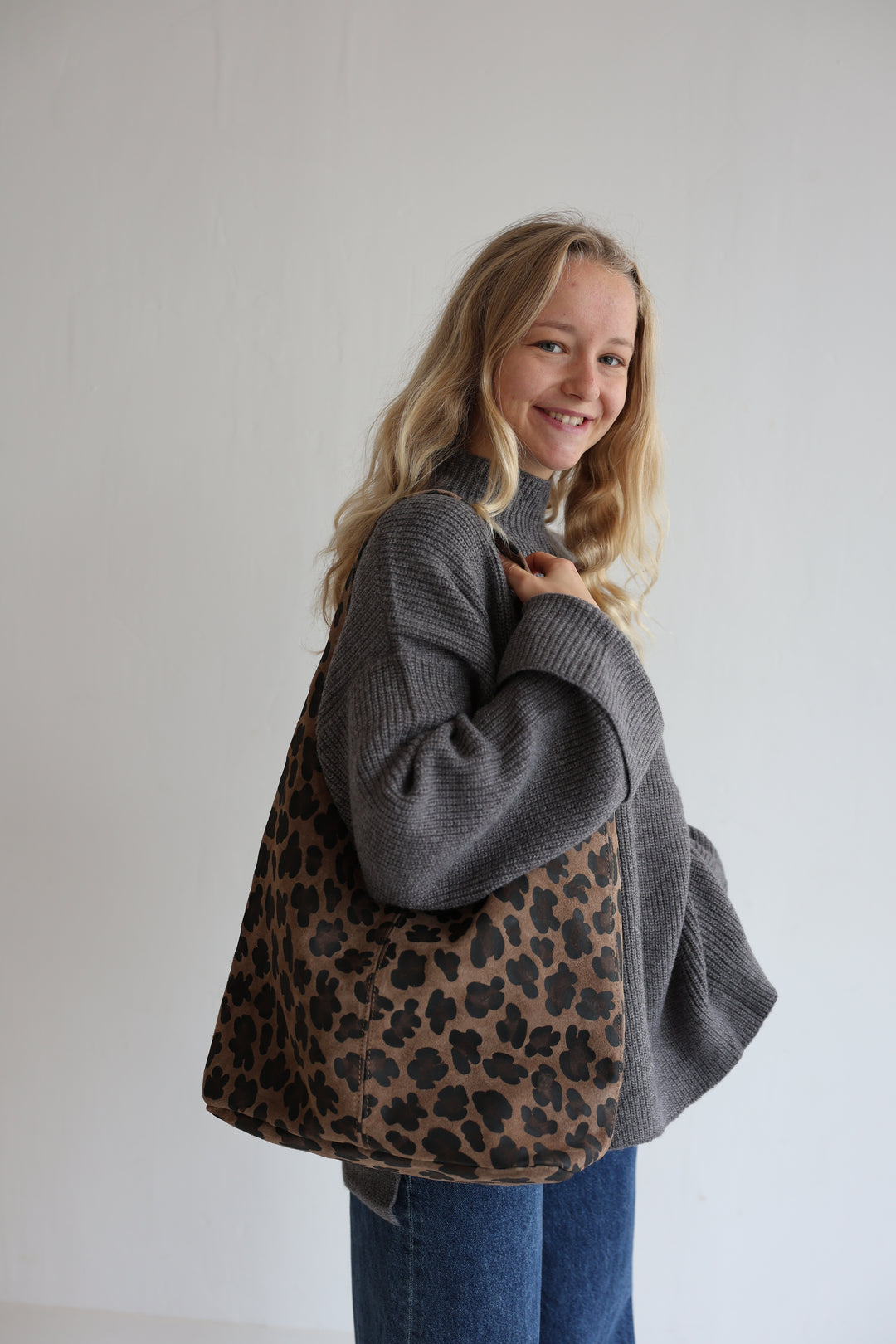 Handtasche aus Wildleder Vintage Vibes