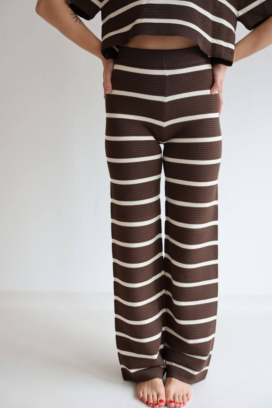 Lange gestreifte Hose Sandy Stripes