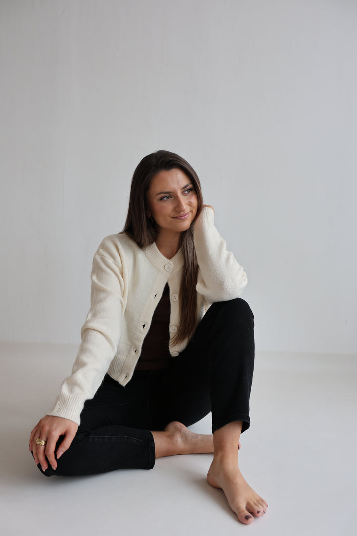 Cropped Cardigan Cozy Snuggle