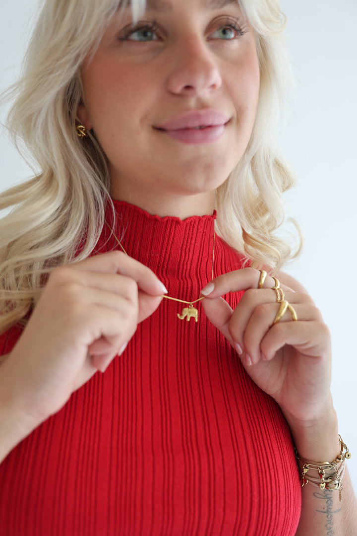 Halskette Golden Elephant