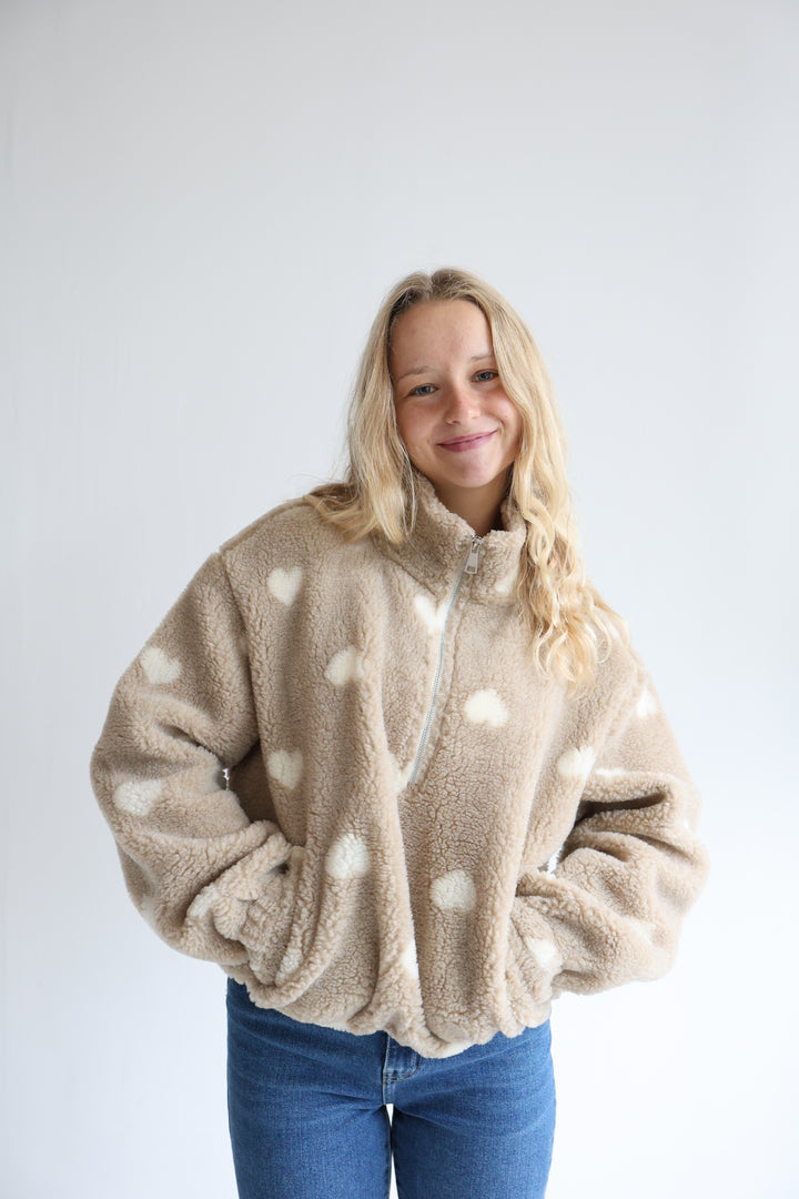 Teddy Zipper Warm Heart