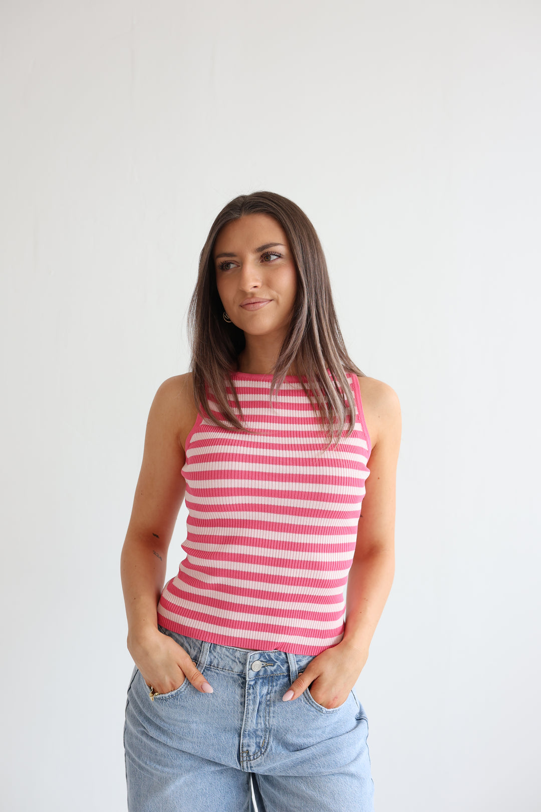 Candy Stripe Rip Top