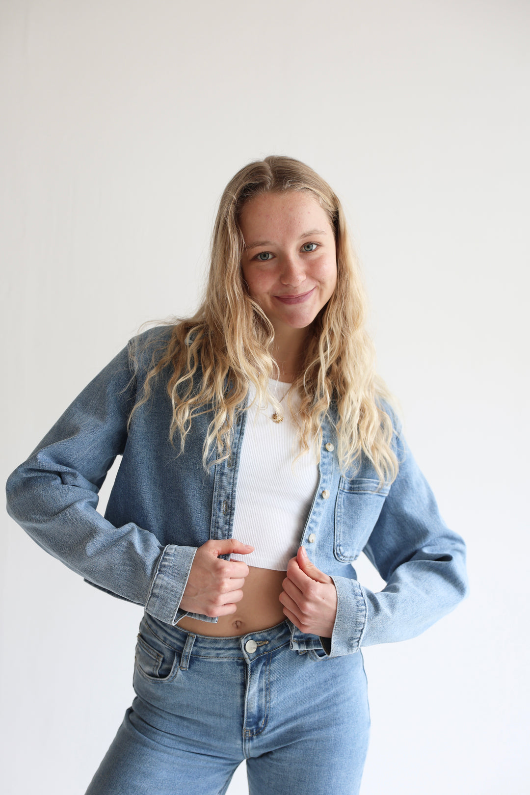 Cropped Jeansjacke Perfect Look