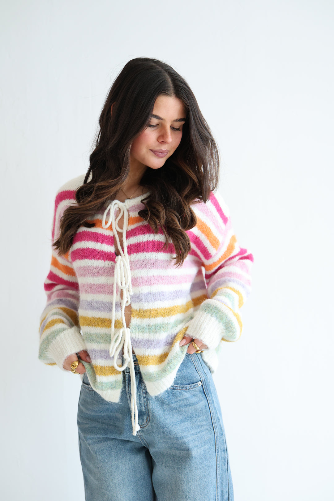 Rainbow Stripe Cardigan