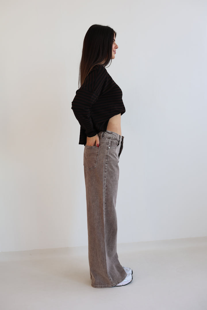 Wide Leg Jeans Cocoa Shades