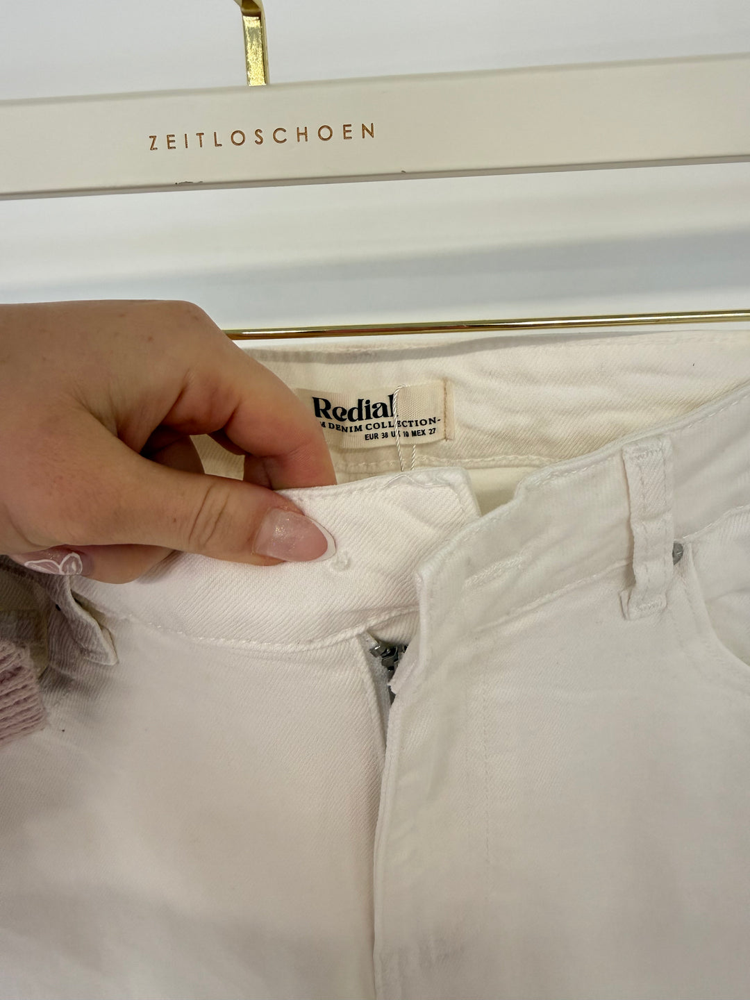 LOOSE FOT MOM JEANS NAYLA SOFT WHITE GR.M/38 (B-WARE)
