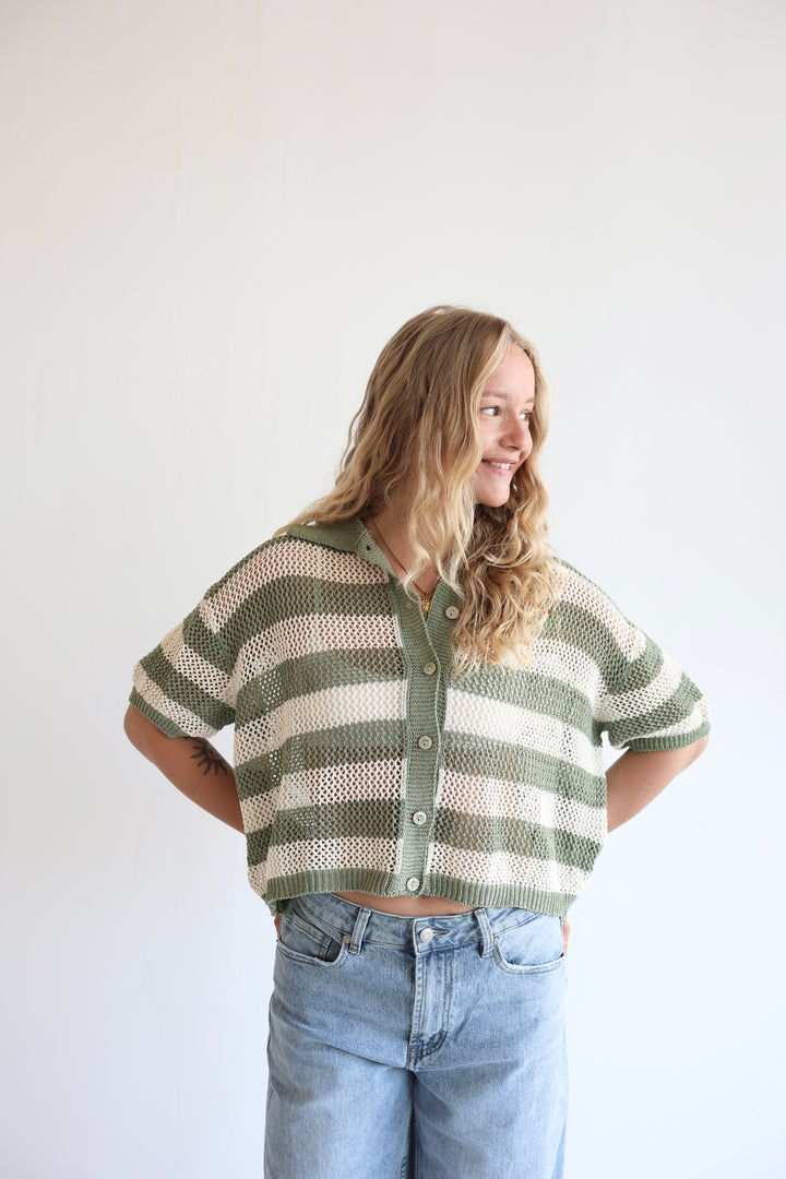 Crochet Polo T-Shirt