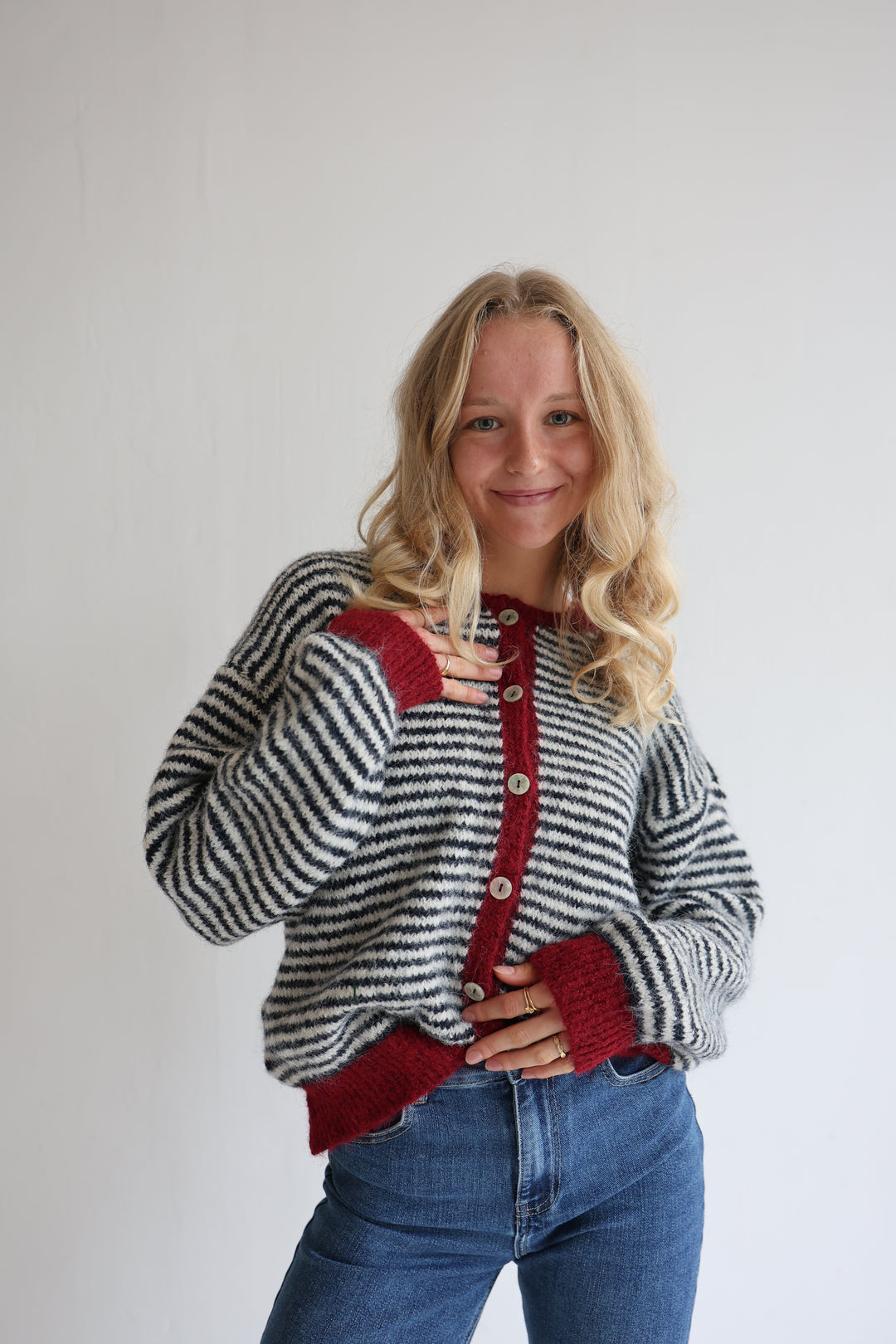 Gestreifter Cardigan Moodline Knit