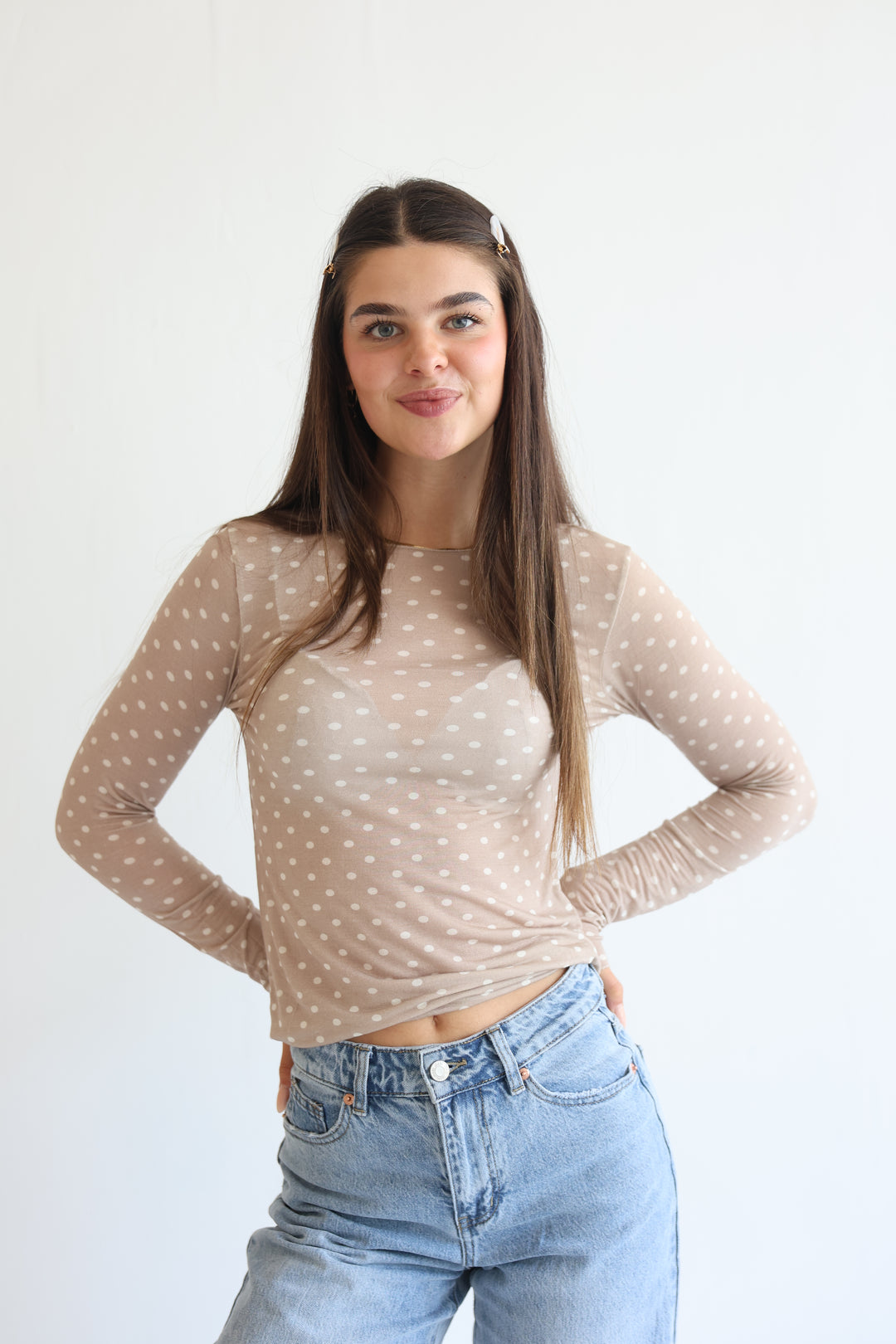 Polka Dots Cashmere Longsleeve