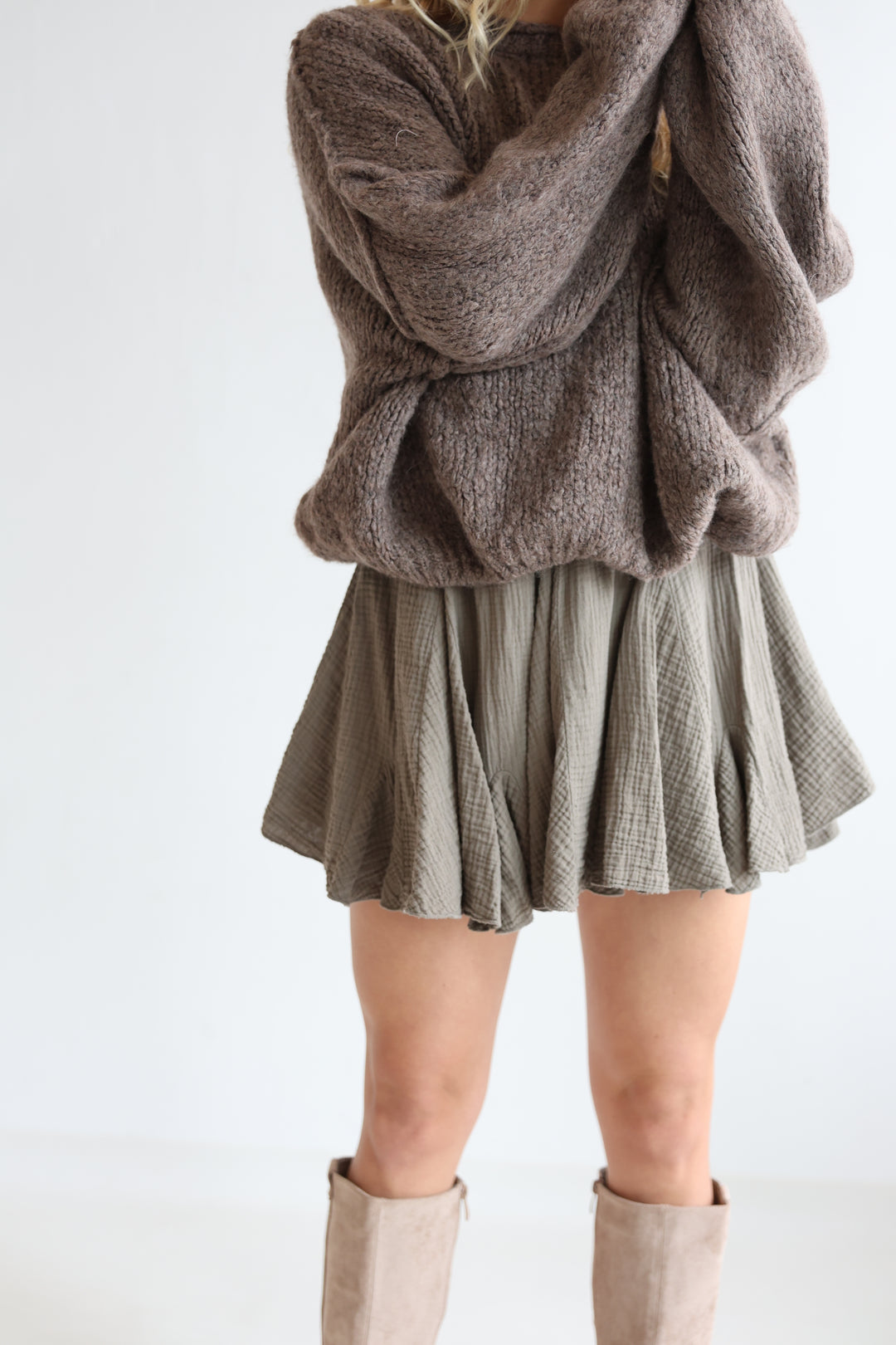 Volantrock aus Musselin Mila