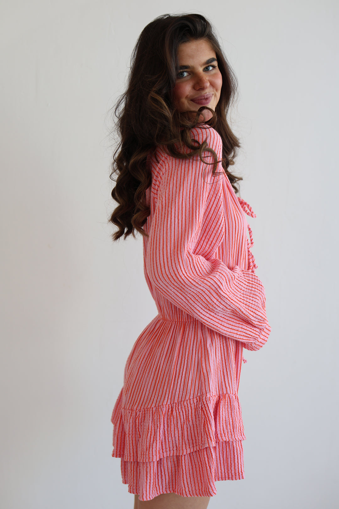 Musselinjumpsuit Fine Stripes