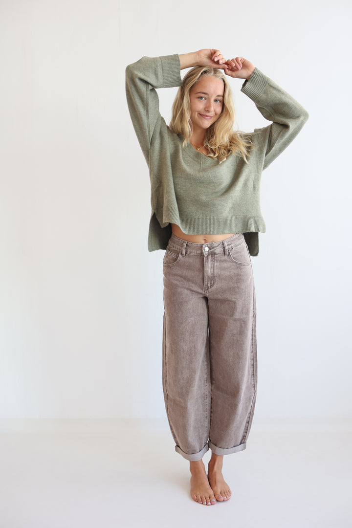 Barrel Fit Cocoa Shades Jeans