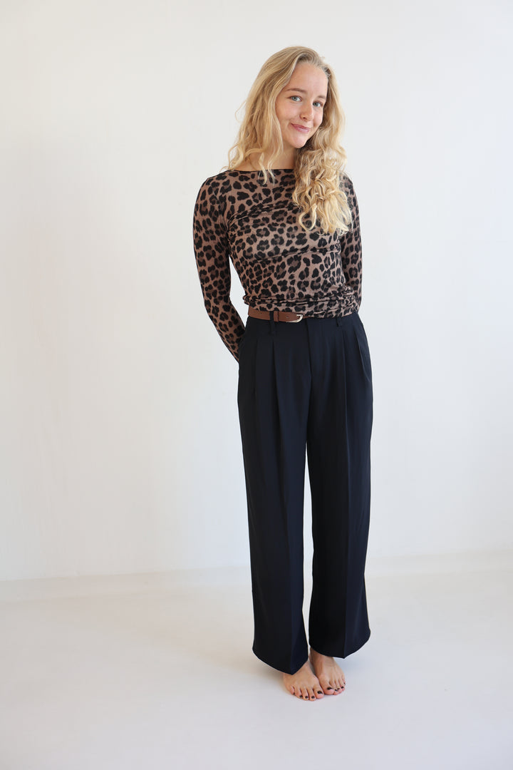 Bundfaltenhose mit Gürtel Anna