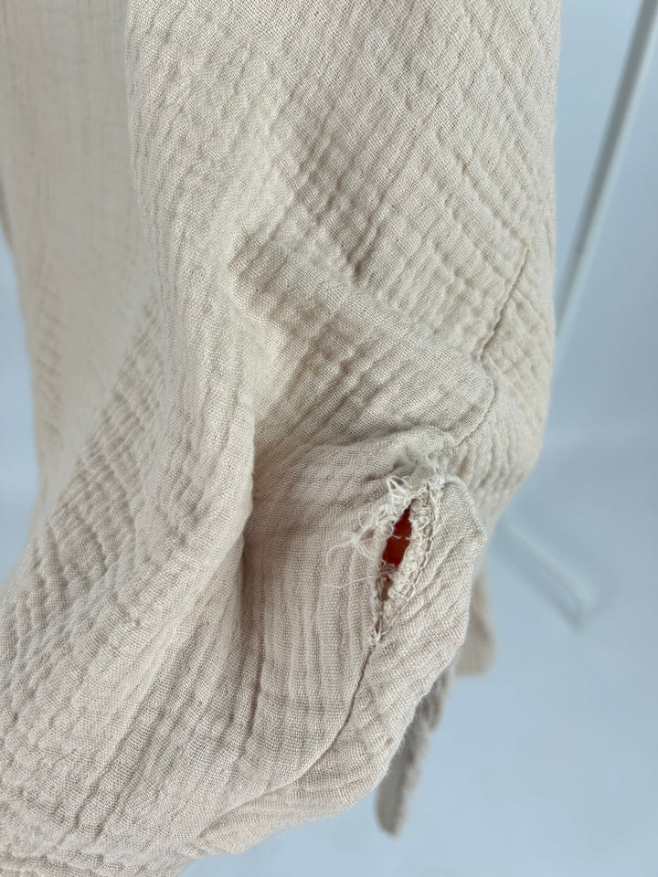 OFF-SHOULDER MUSSELINSHIRT LIZ BEIGE EINHEITSGRÖSSE (B-WARE)