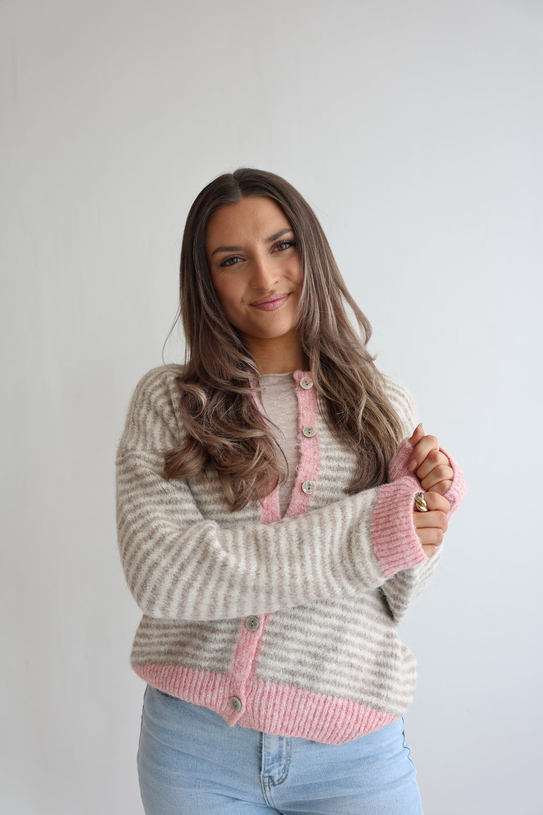 Gestreifter Cardigan Moodline Knit