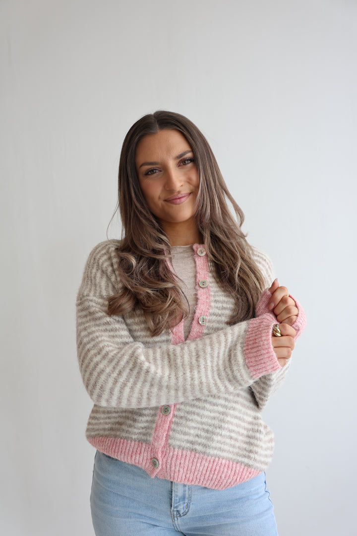 Gestreifter Cardigan Moodline Knit