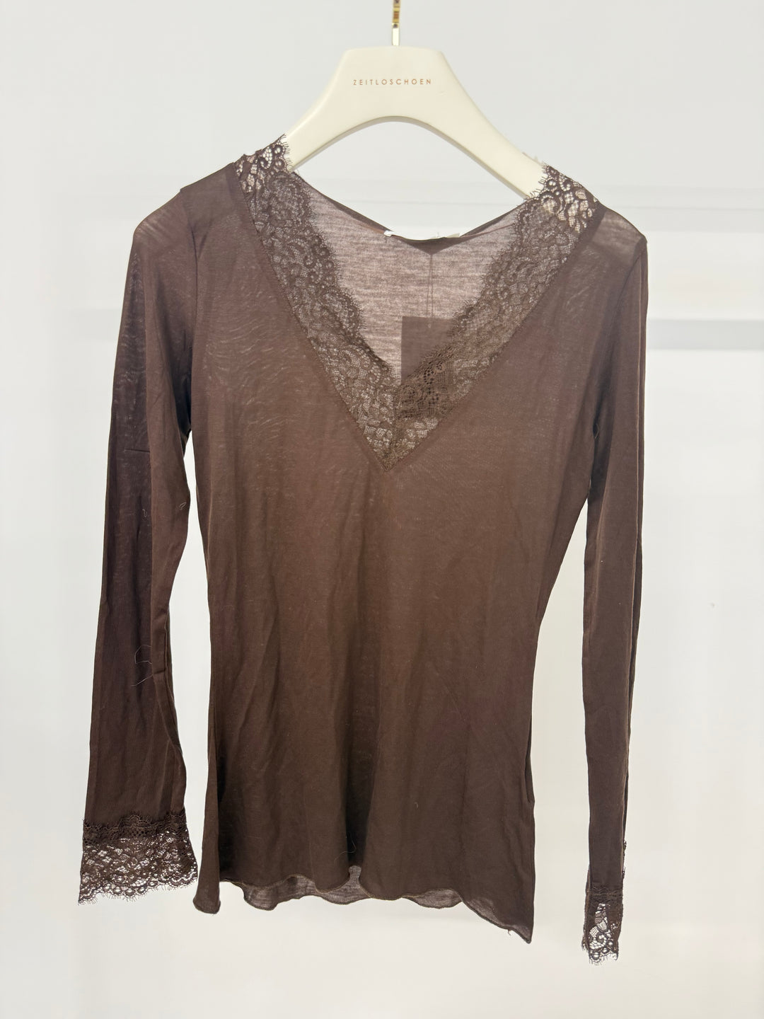 SWEET ELEGANCE LACE TOP COFFEE GR. M/L (B-WARE)