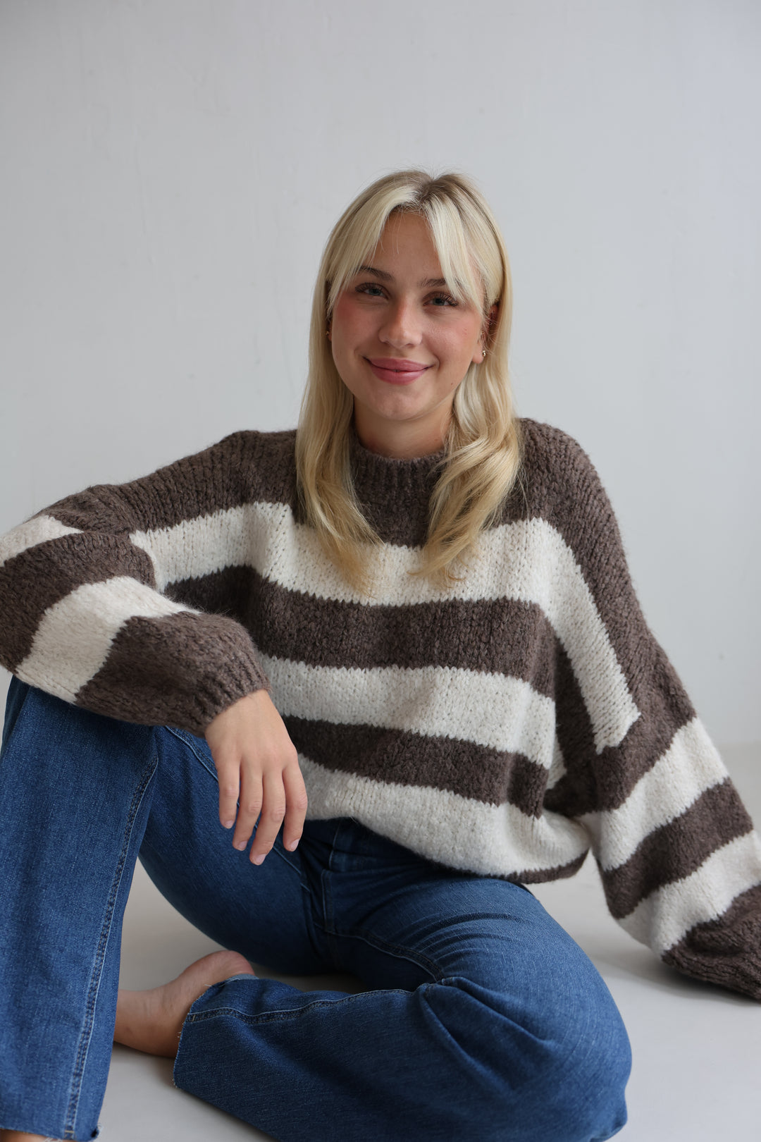 Fluffy Blockstripes Pullover Hannah