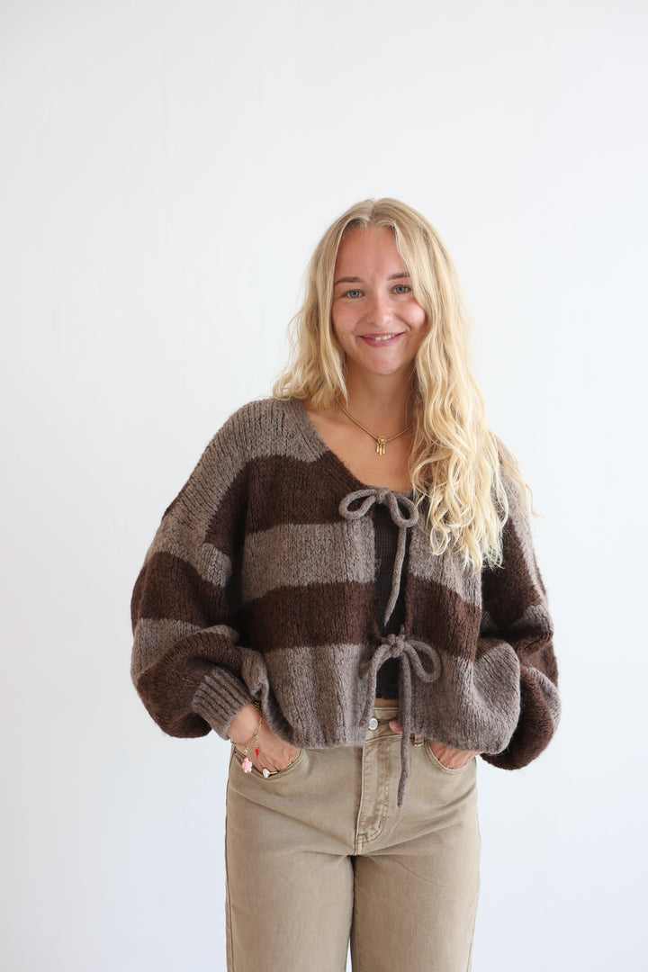 Gestreifter Cardigan Luana