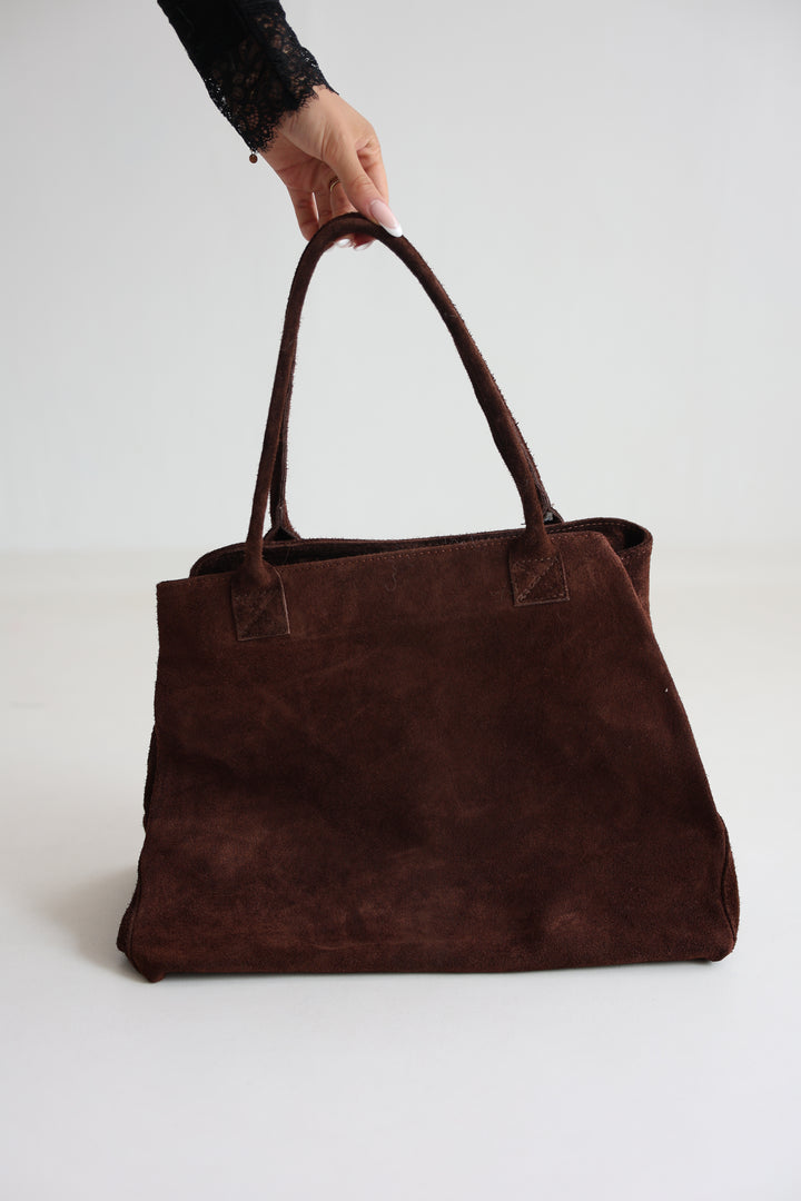 Shopper aus Wildleder Kamina