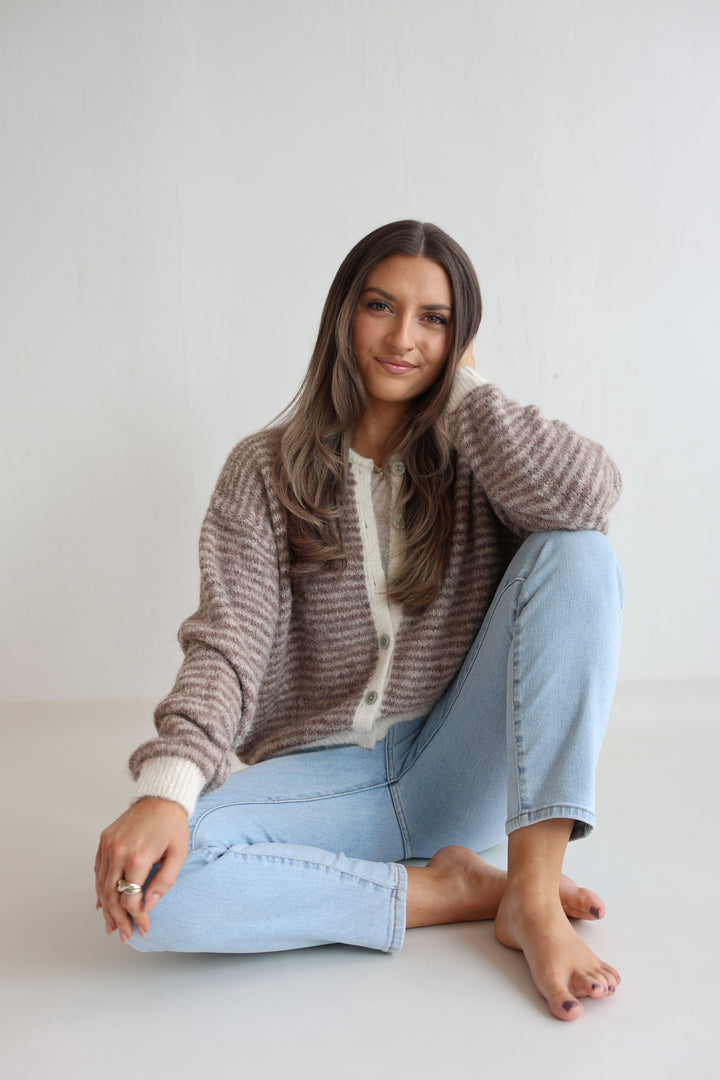 Gestreifter Cardigan Moodline Knit