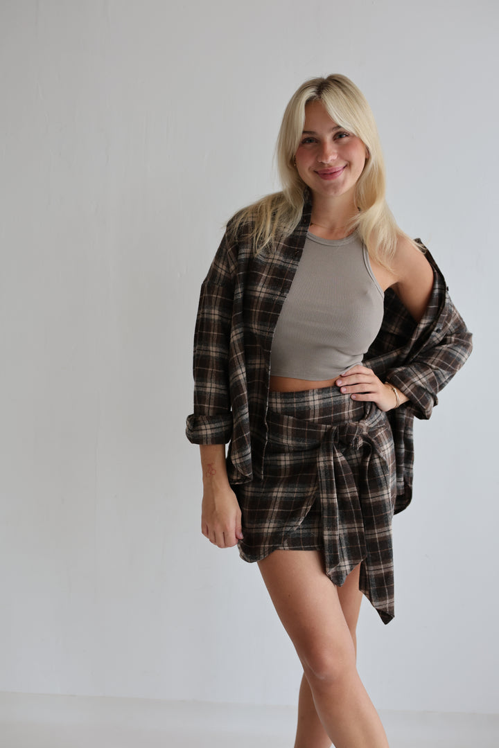 Kariertes Hemd Copper