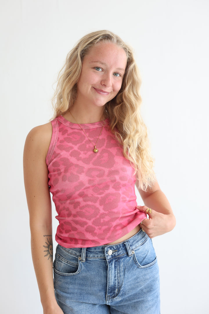Animal Print Leopard Tank Top