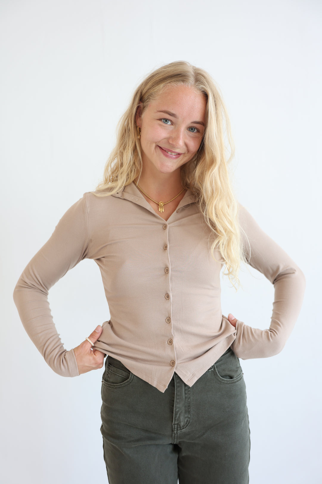 Cloud Button-Up Shirt