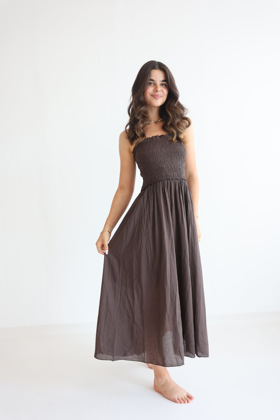 Soft Horizon Cotton Dress