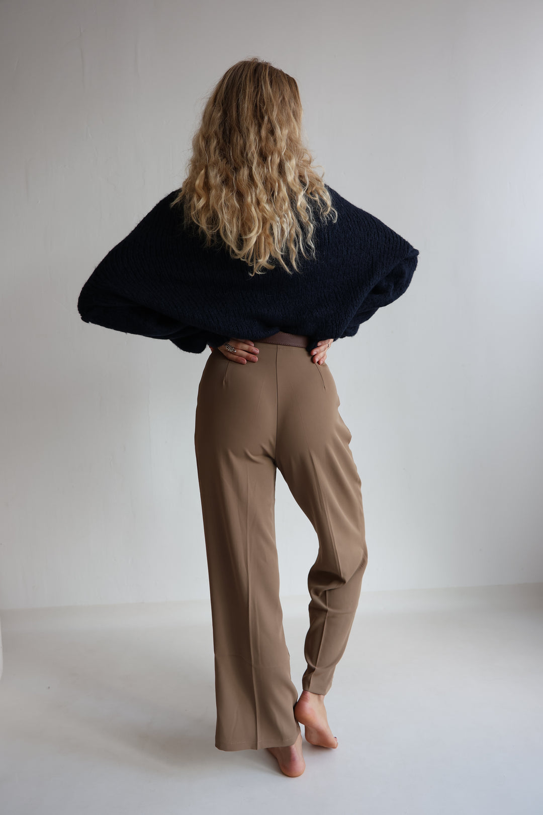 Bundfaltenhose mit Gürtel Anna