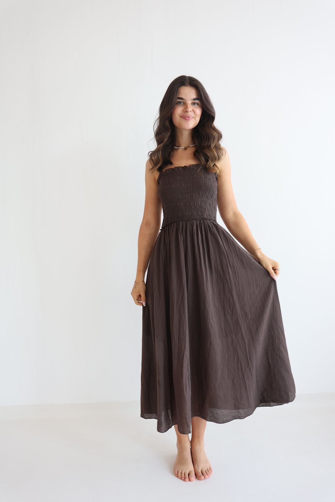 Soft Horizon Cotton Dress