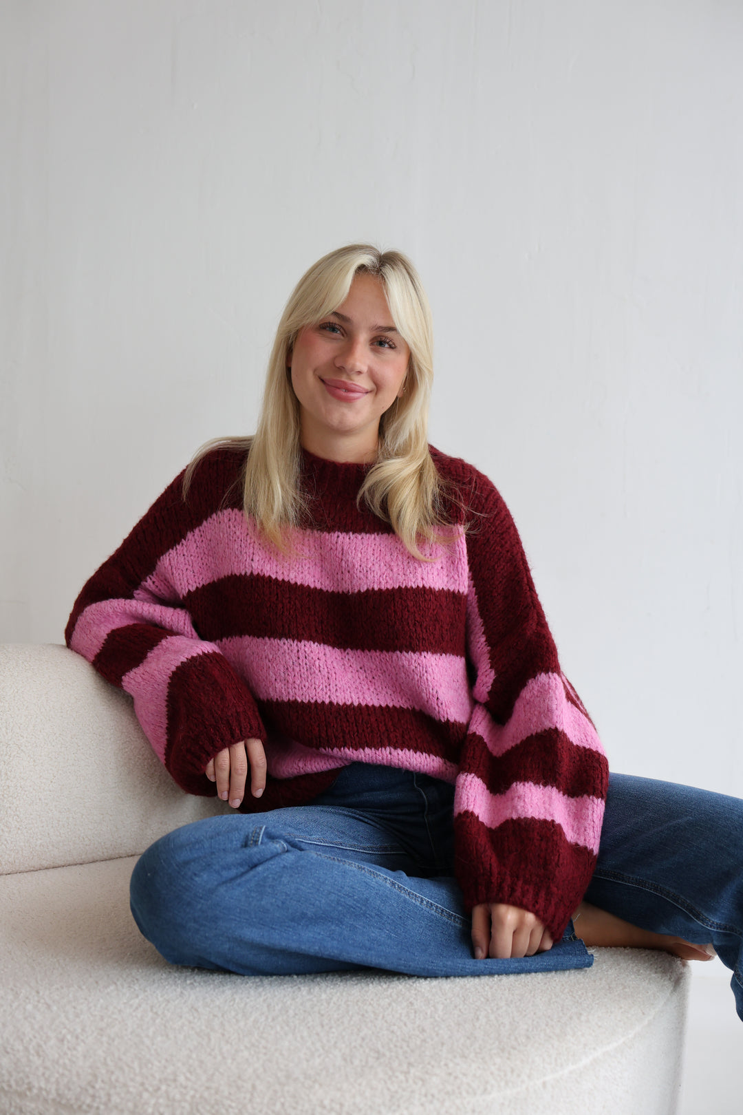 Fluffy Blockstripes Pullover Hannah