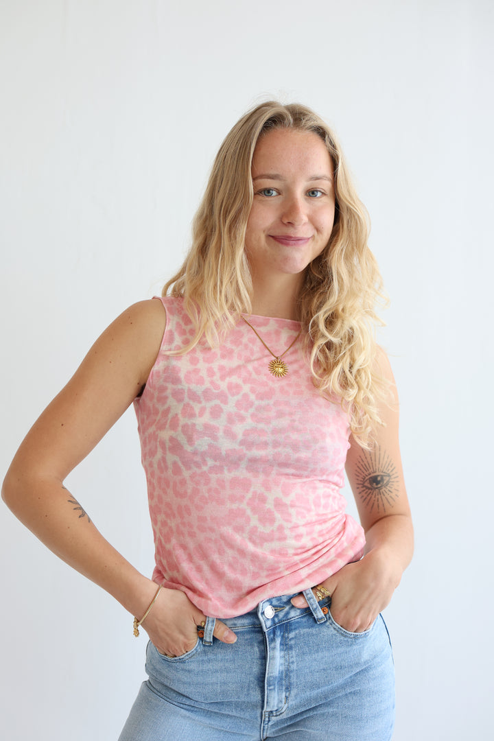 Cashmere Top Wild Leo