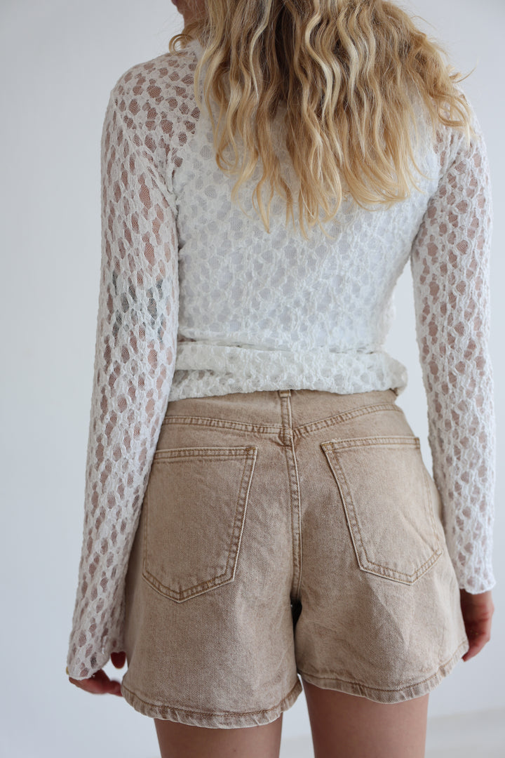 Relaxed Fit Denim Shorts