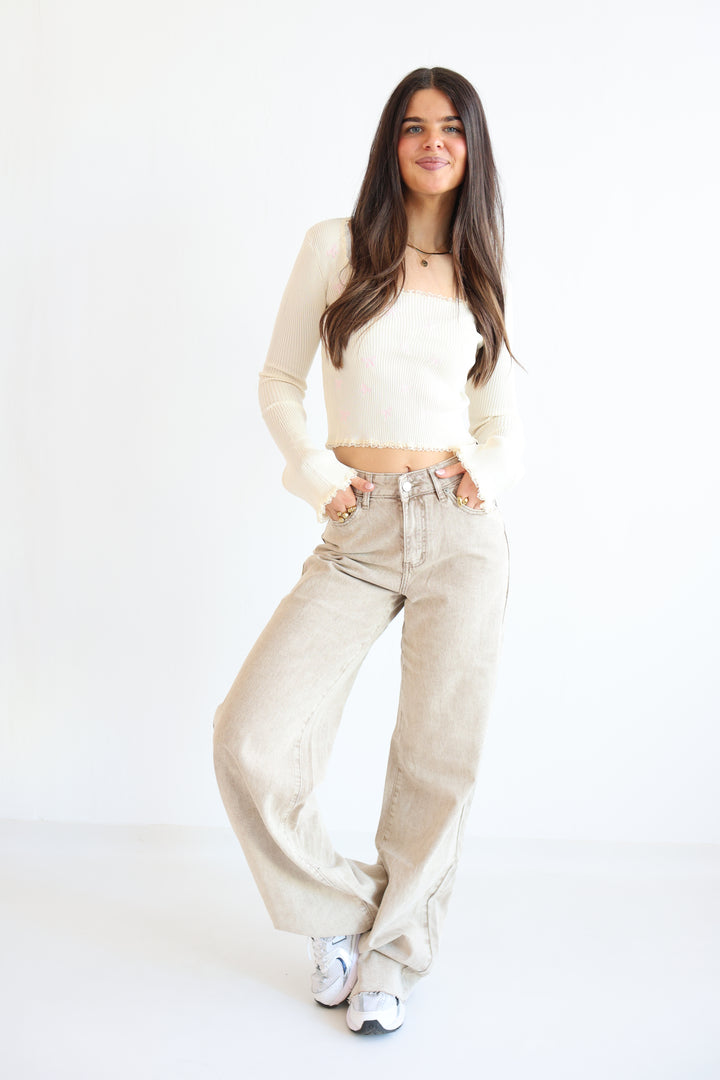 Extra Long Wide Leg Jeans Thessa