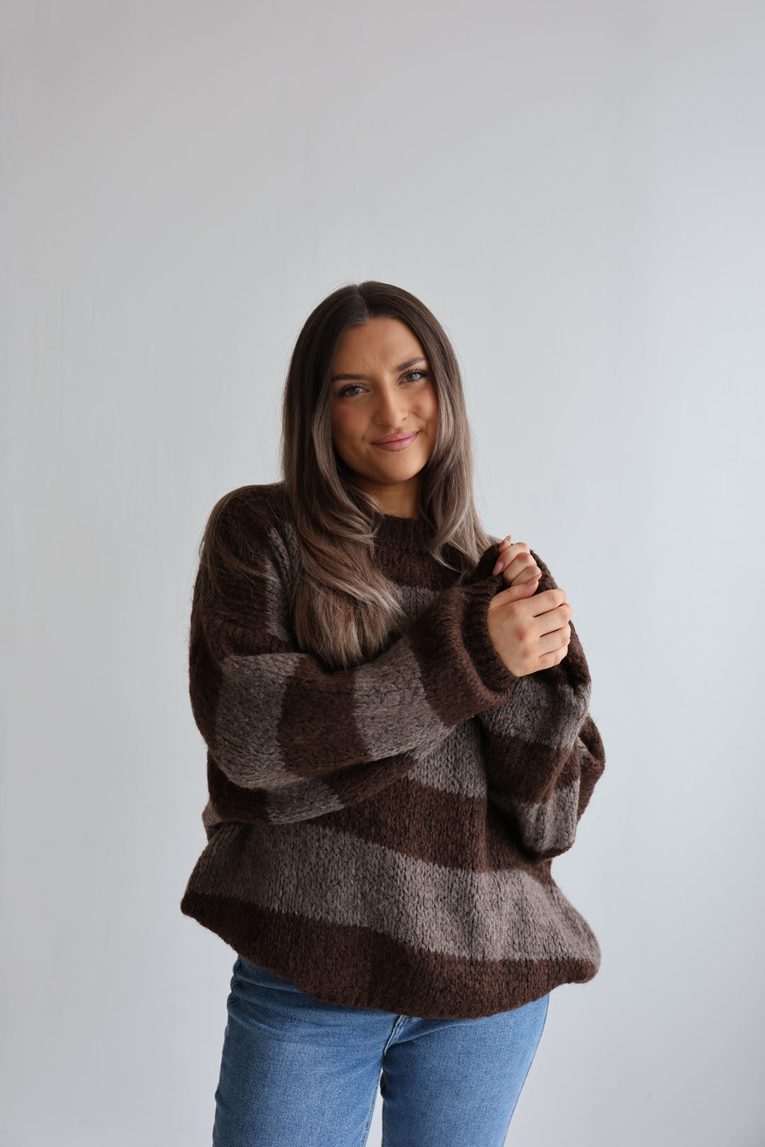 Fluffy Blockstripes Pullover Hannah