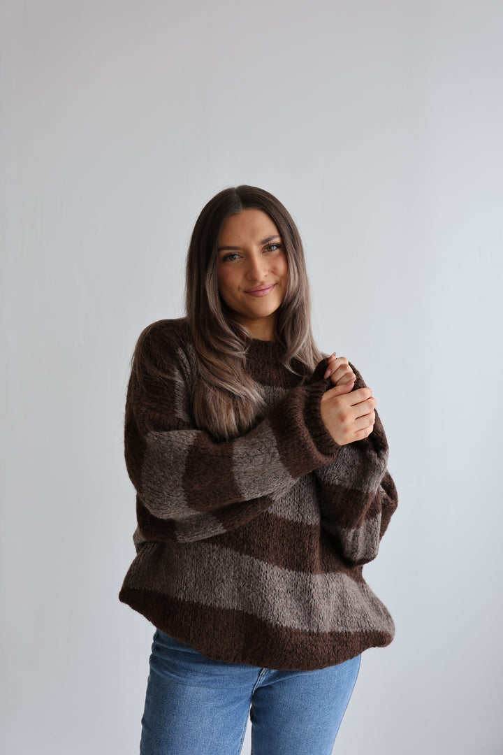 Fluffy Blockstripes Pullover Hannah