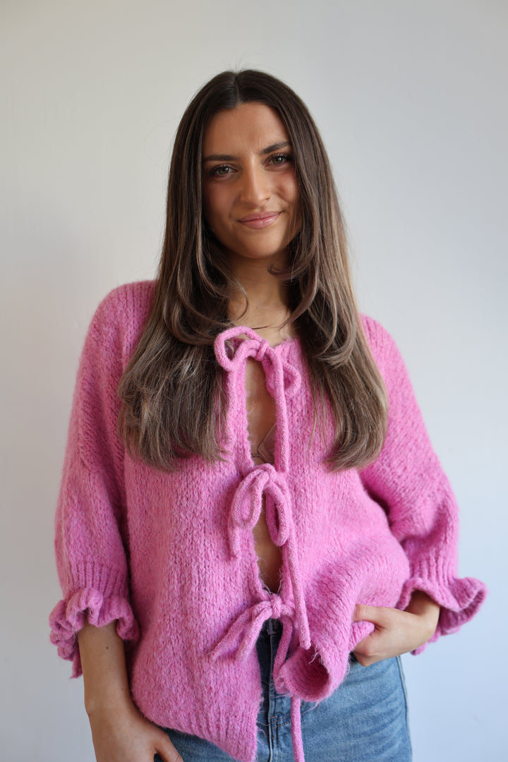 Cardigan mit Schleifen Lilly (3/4-Arm)