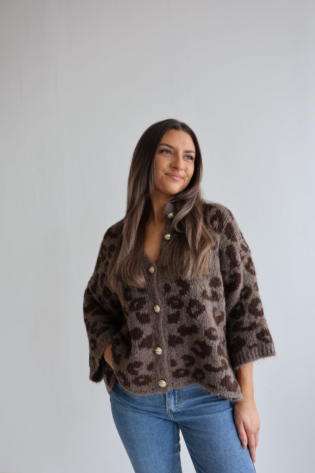 Leopard Glam Oversize Cardigan