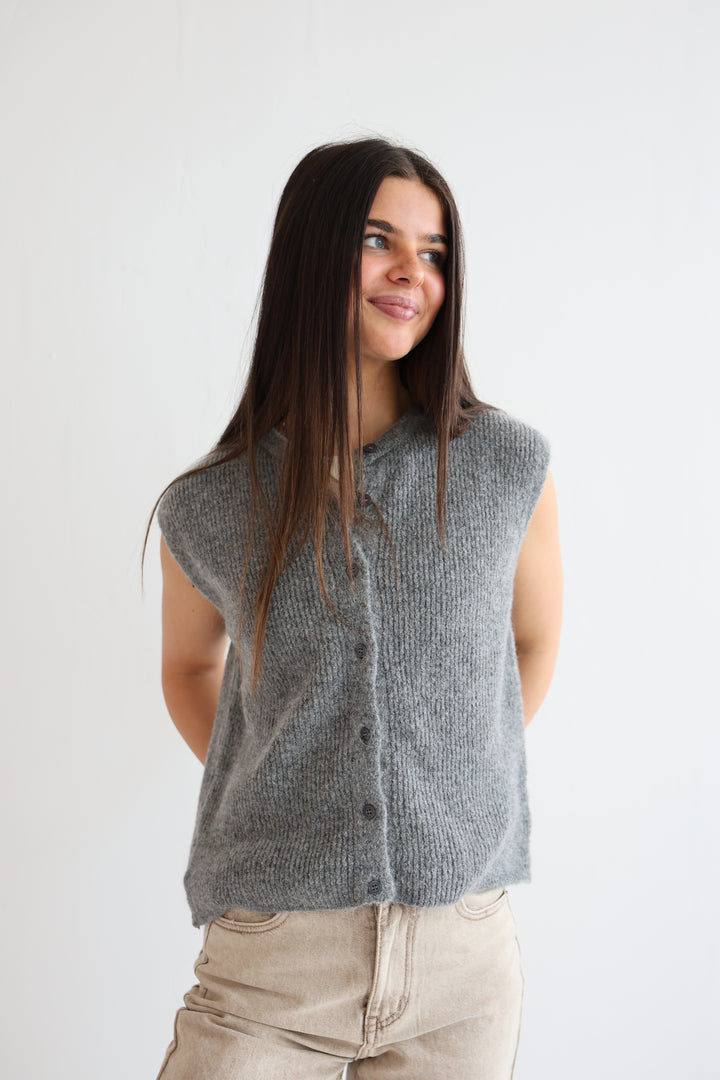 Einfarbige Weste Jolina