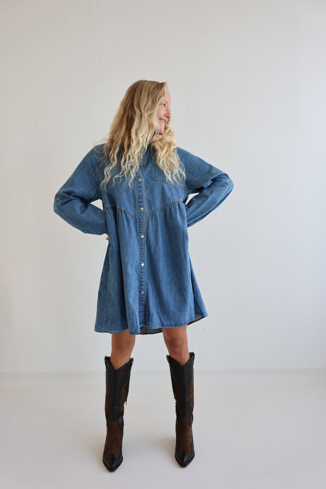 Relaxed Fit Denim Dress