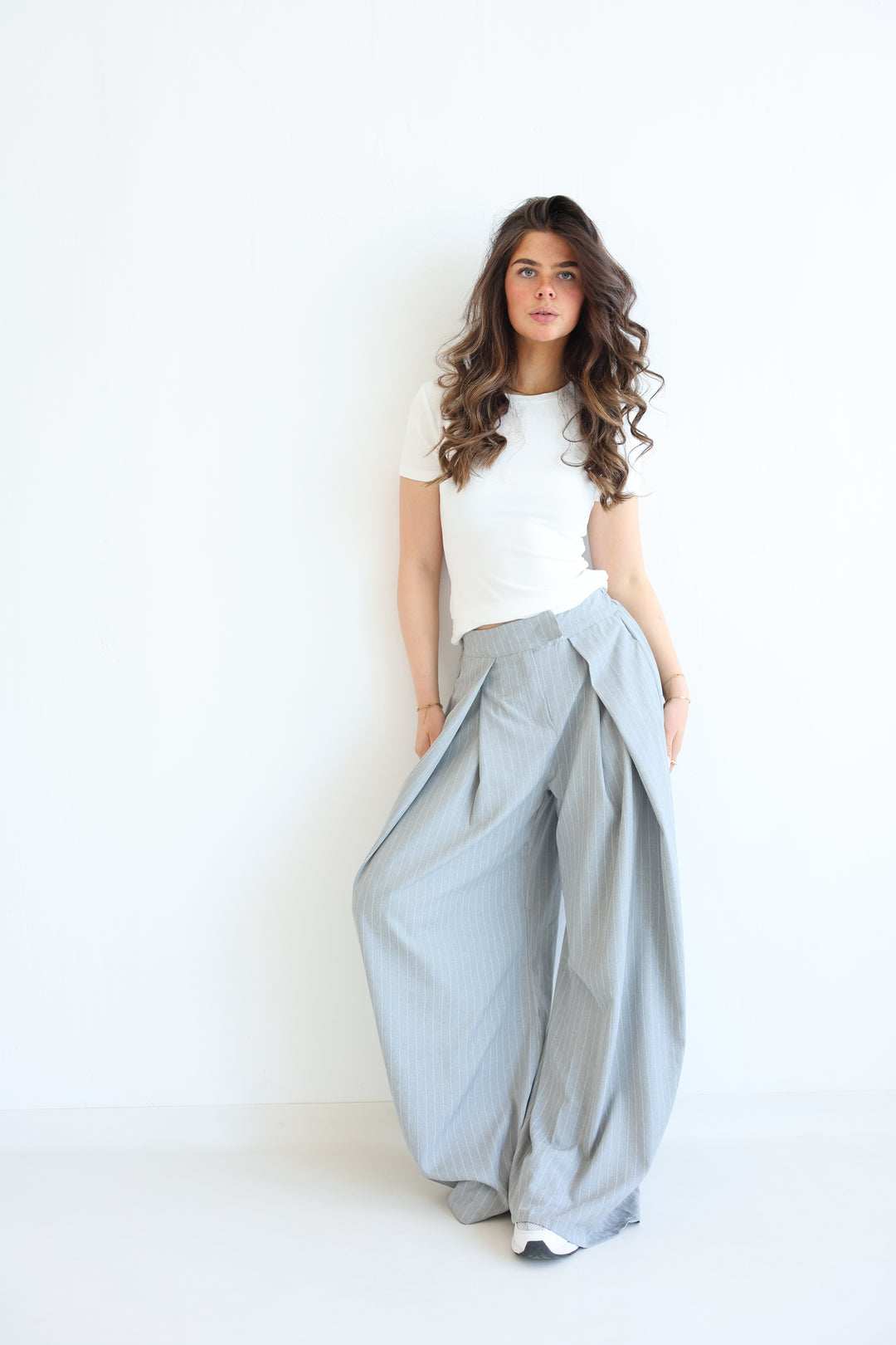 Tailored Wrap Pleat Bundfaltenhose