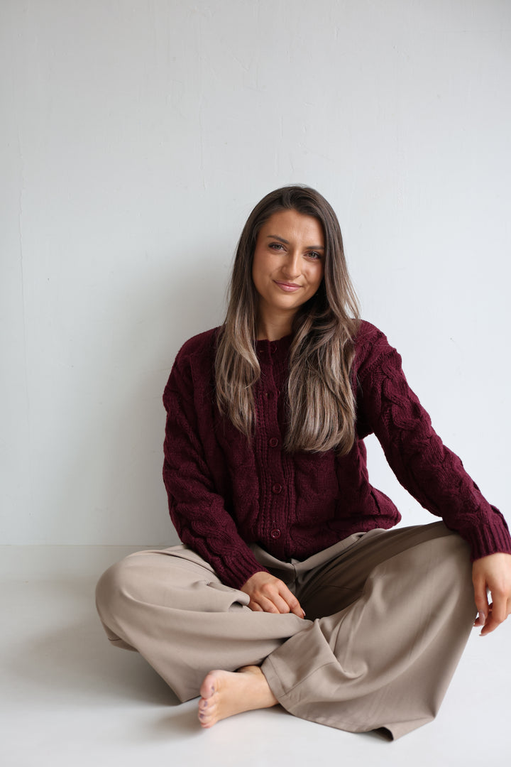 Luna Cable Knit Cardigan