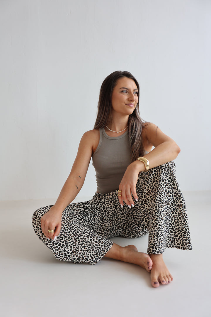 Sweatpants mit Leoprint Everyday