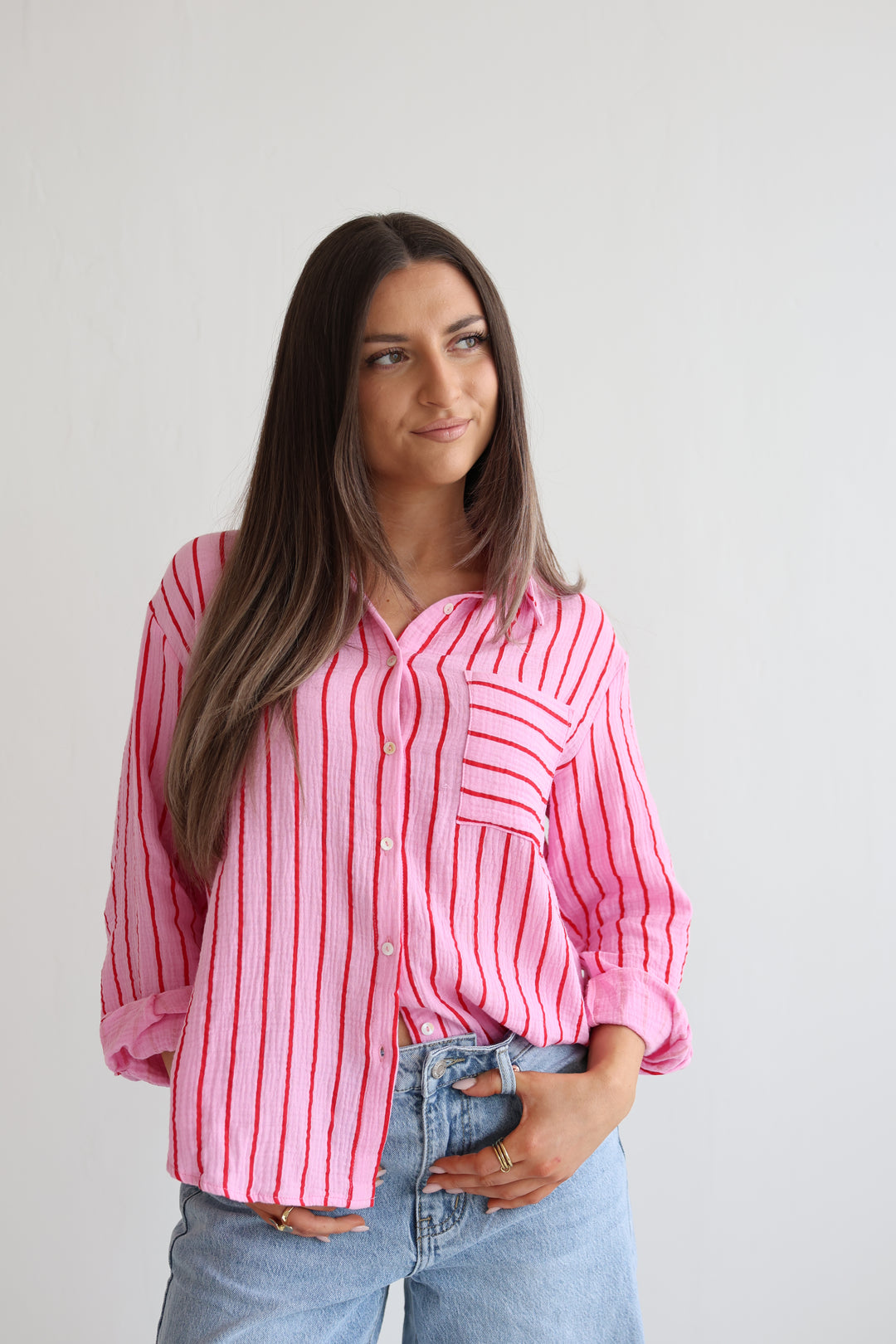 Musselinbluse Bubblegum Dreams